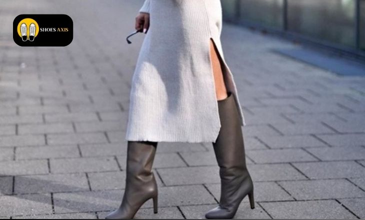 MIDI DRESS WITH BOOTS